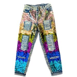 Sequin Jeans
